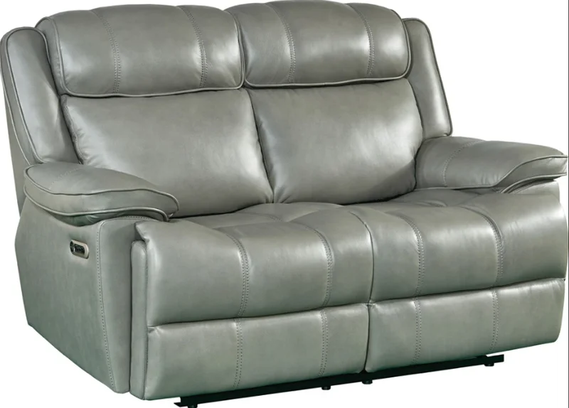 Parker House Furniture Eclipse Power Loveseat in Florence Heron