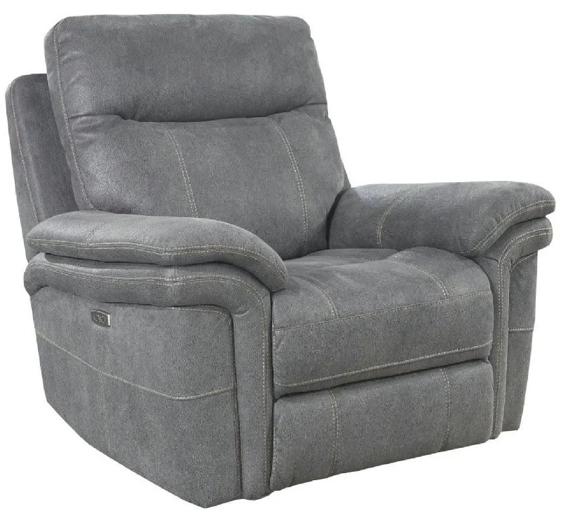 Parker House Mason Recliner Power with USB Charging Port and Power Hradrest in Carbon