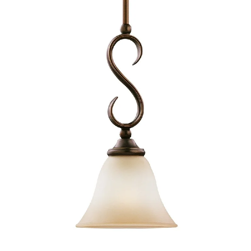 Sea Gull Lighting 61360-829 Rialto 1-Light Mini-Pendant Russet Bronze Finish