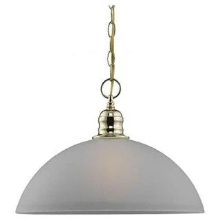 Sea Gull Lighting 65225-02 Linwood 1-Light Polished Brass Pendant