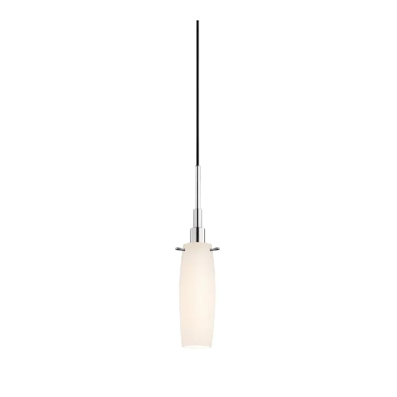 Sonneman Lighting Candela 1-light Polished Chrome Tulip Pendant, White Shade