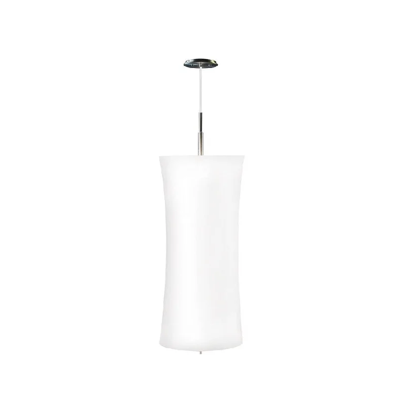 Sonneman Lighting Lightweights Large Cylinder Ceiling Pendant with White Shade