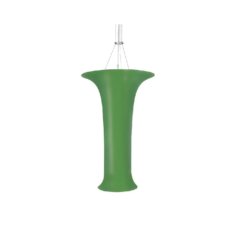 Sonneman Lighting Lightweights Large Flared Pendant with Green Shade