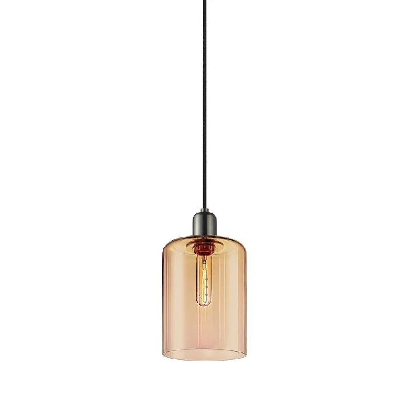 Sonneman Lighting Retro Nickel and Smoke Bronze Cloche Short Pendant