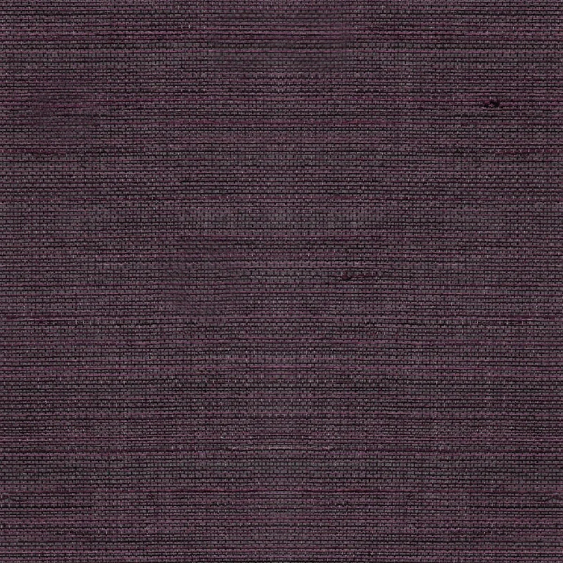 Abaca Grasscloth Wallpaper in Deep Plum from the Luxe Retreat Collection