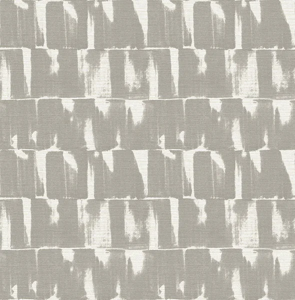 Bancroft Grey Artistic Stripe Wallpaper