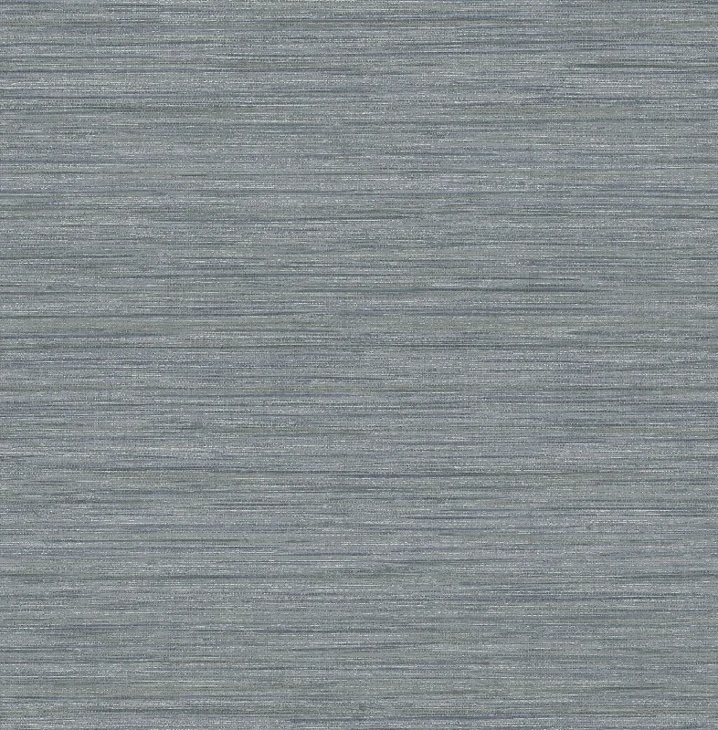 Barnaby Faux Grasscloth Wallpaper in Slate from the Scott Living Collection