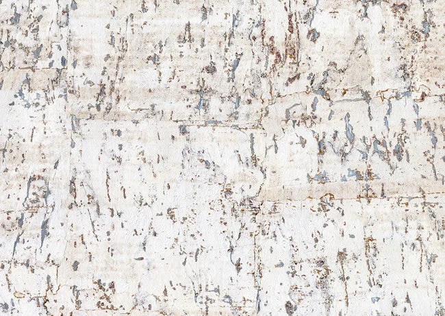 Cork Wallpaper in White/Silver