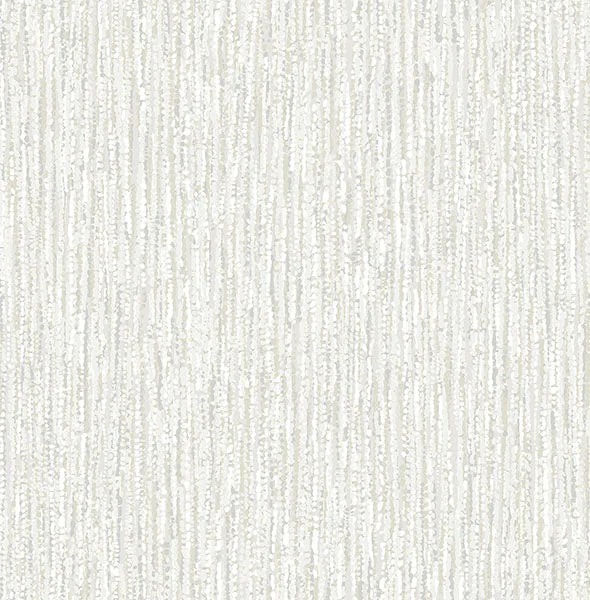 Corliss Light Grey Beaded Strands Wallpaper