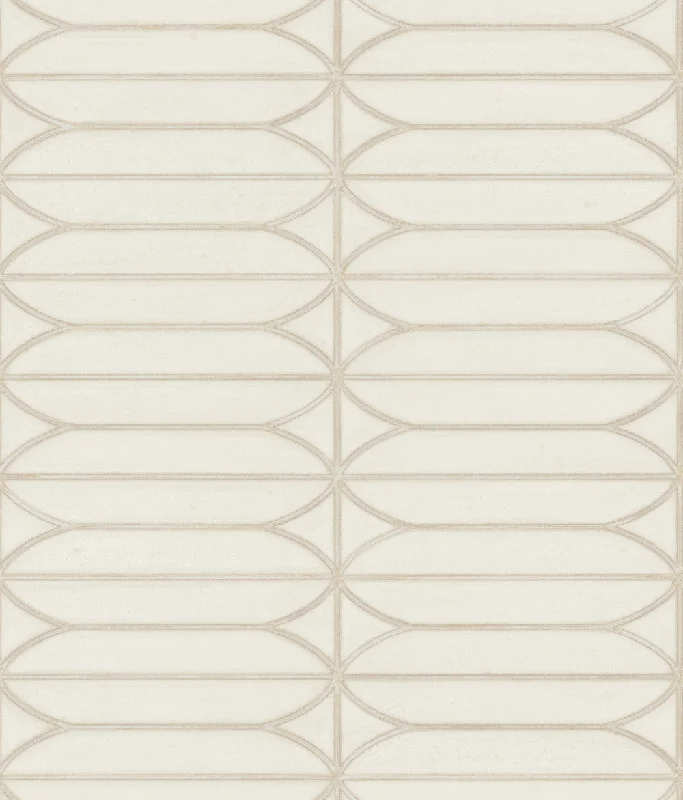 Pavilion Wallpaper in Cream from the Breathless Collection