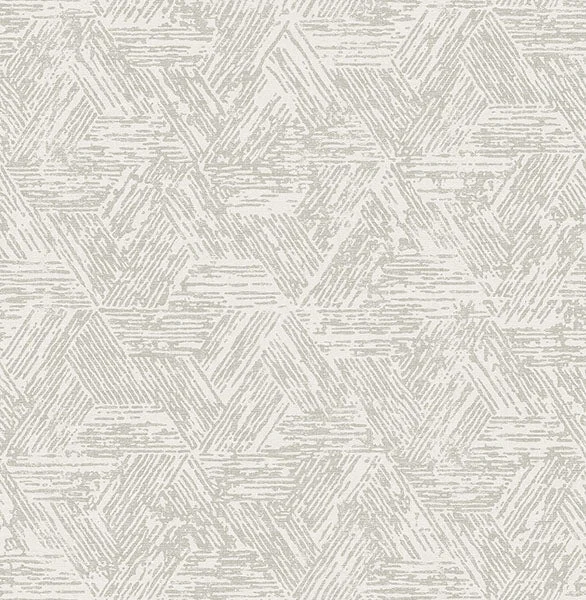 Retreat Grey Quilted Geometric Wallpaper