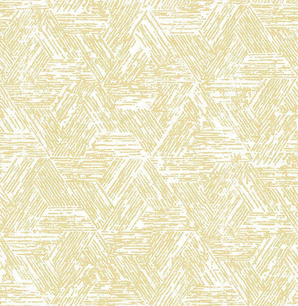 Retreat Yellow Quilted Geometric Wallpaper