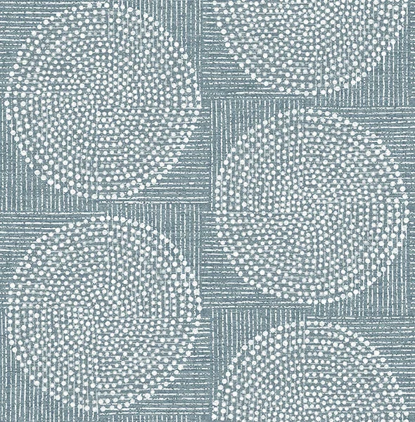 Salma Denim Medallion Wallpaper