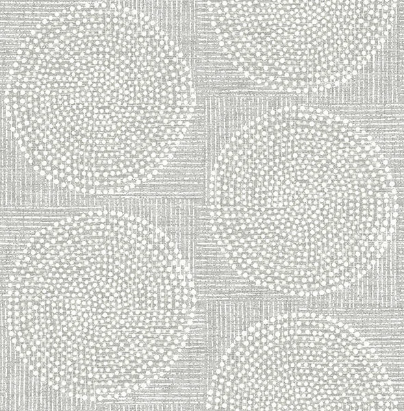 Salma Grey Medallion Wallpaper