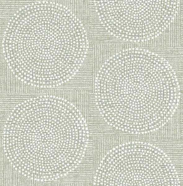 Salma Sage Medallion Wallpaper