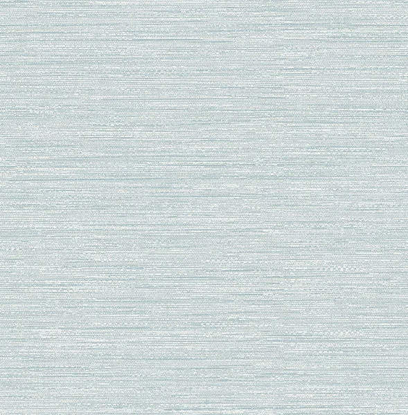 Sheehan Light Blue Faux Grasscloth Wallpaper