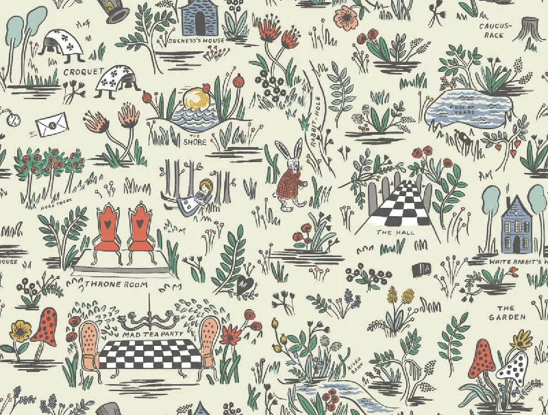 Wonderland Peel & Stick Wallpaper in Pastel