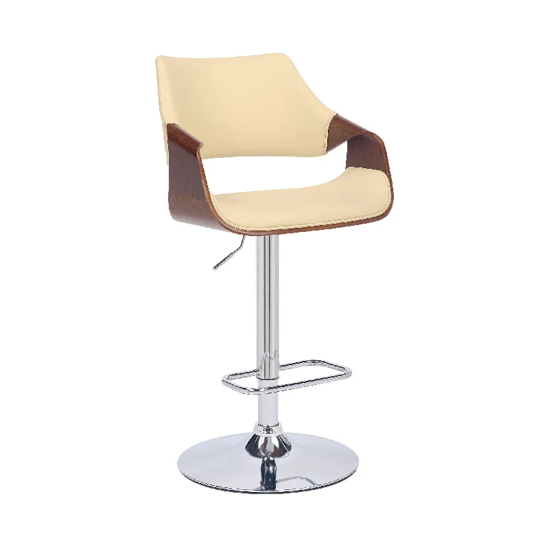 45" Swivel Adjustable Height Bar Chair - Cream