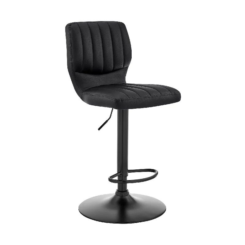 46" Swivel Adjustable Height Bar Chair - Black