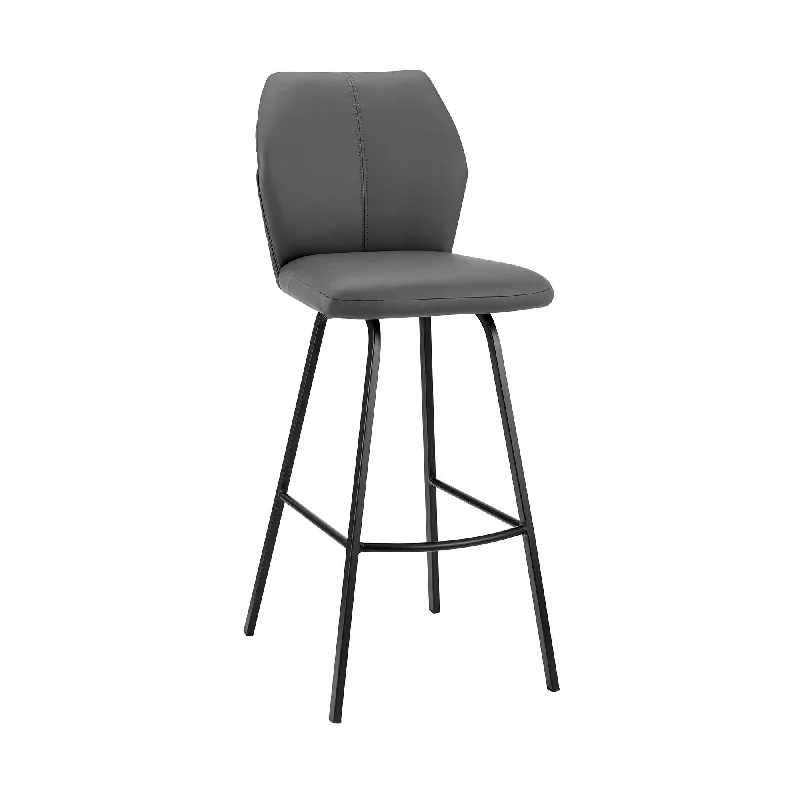 Bar Height Bar Chair - Gray / Black