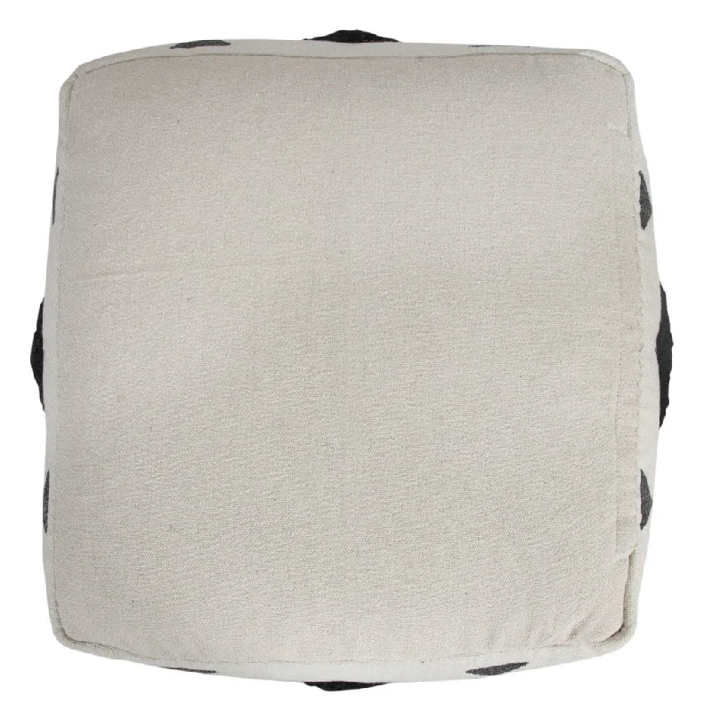 Cotton Ottoman - White