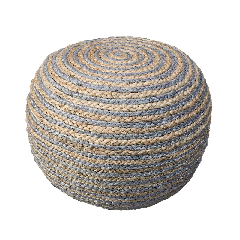 Jute Ottoman - Gray