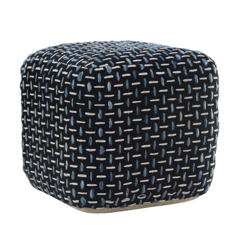 Polyester Ottoman - Black