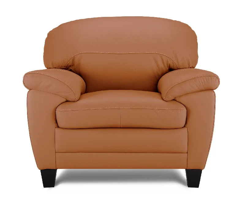 Raphael Leather Chair - Saddle