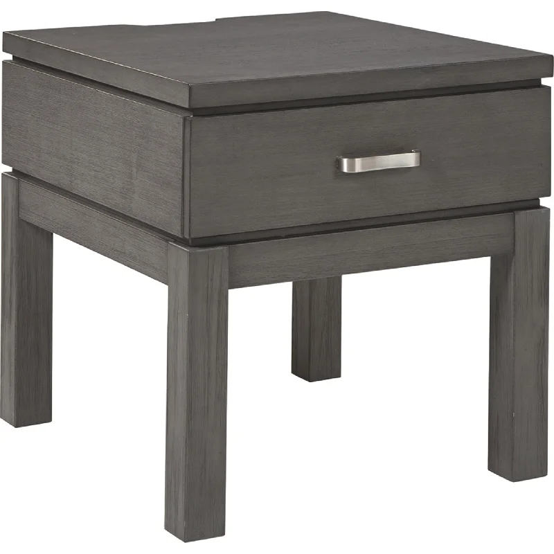 Caitbrook End Table - Gray