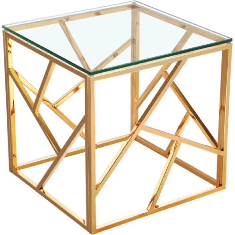 Carole End Table - Gold