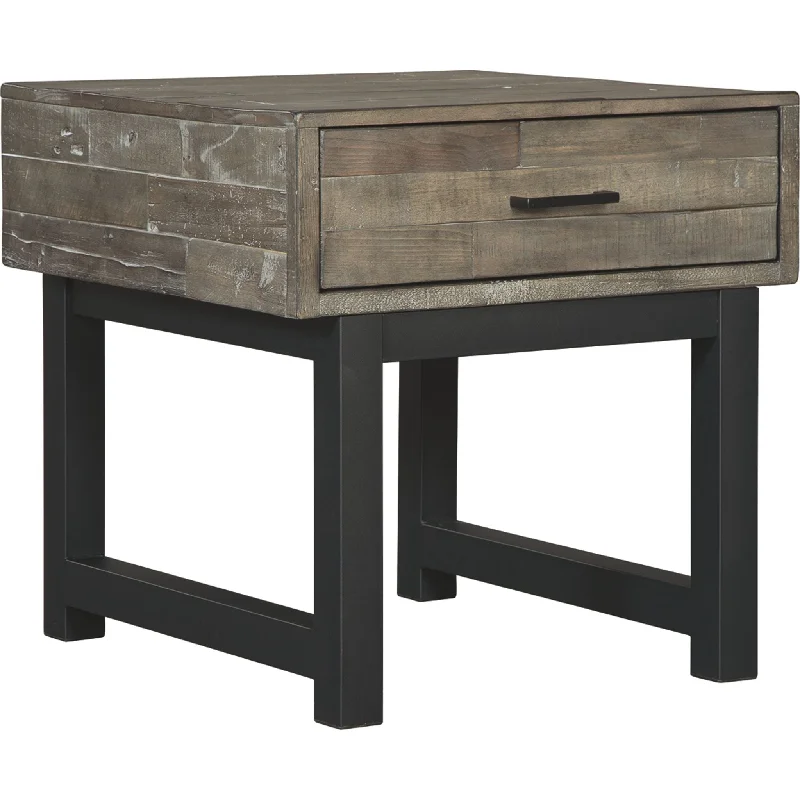 Intrigue End Table - Grayish Brown