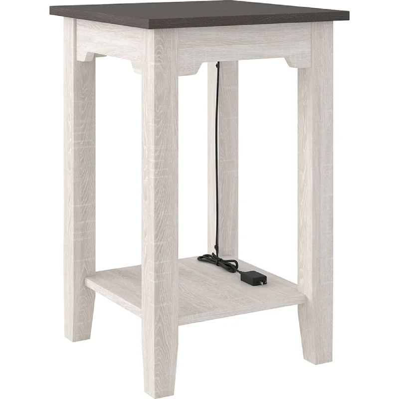 Dorrinson Chair Side End Table - Two-tone