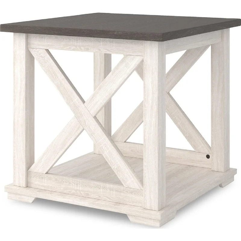 Dorrinson End Table - Two-tone