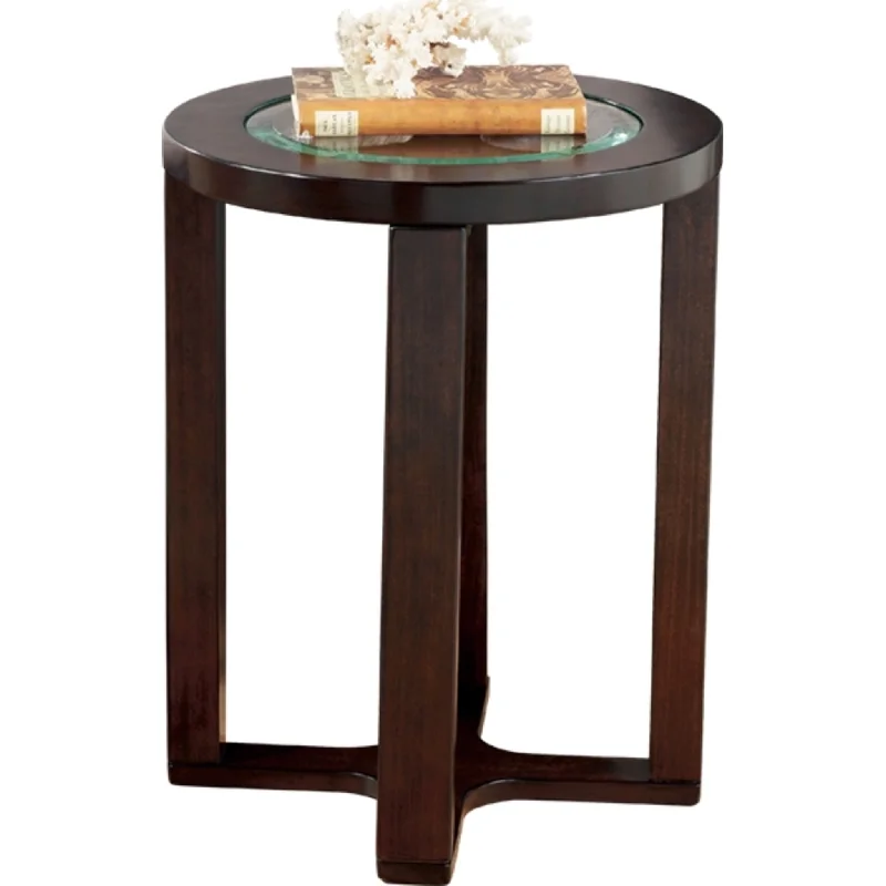 Marion End Table - Dark Brown