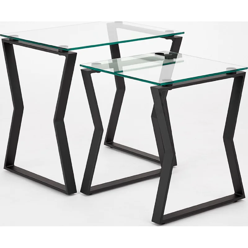 Noa Nesting End Table - Glass