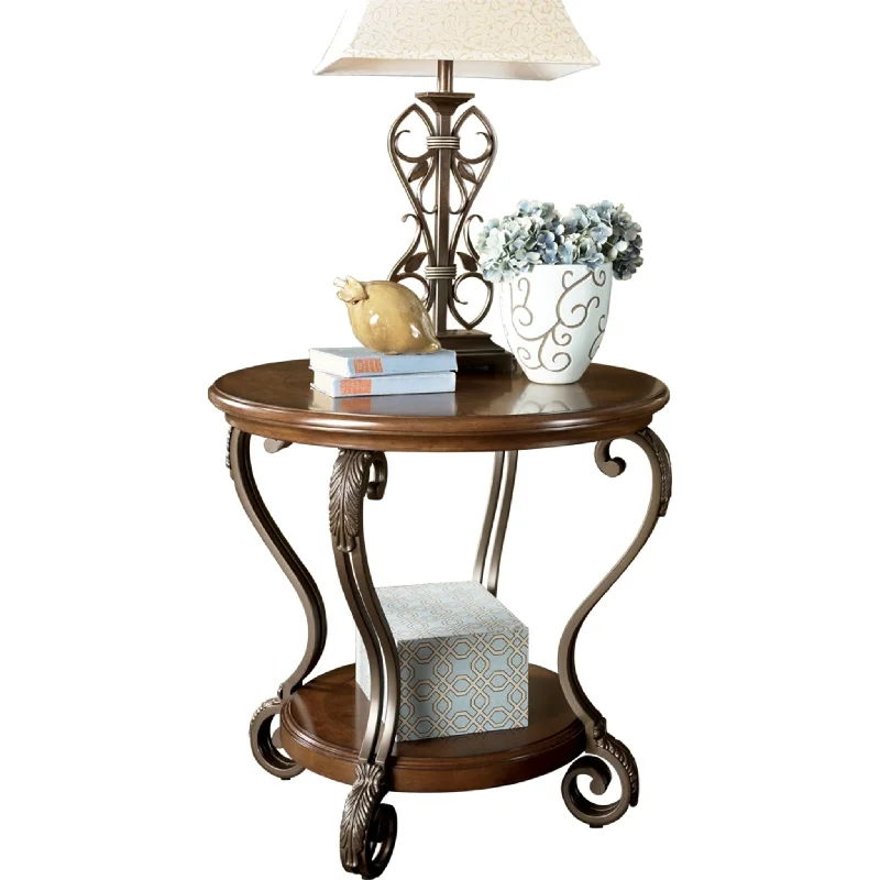 Nestor End Table - Medium Brown