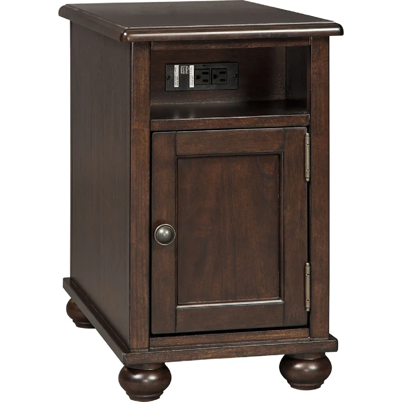 Rowley Creek Chair Side End Table - Dark Brown