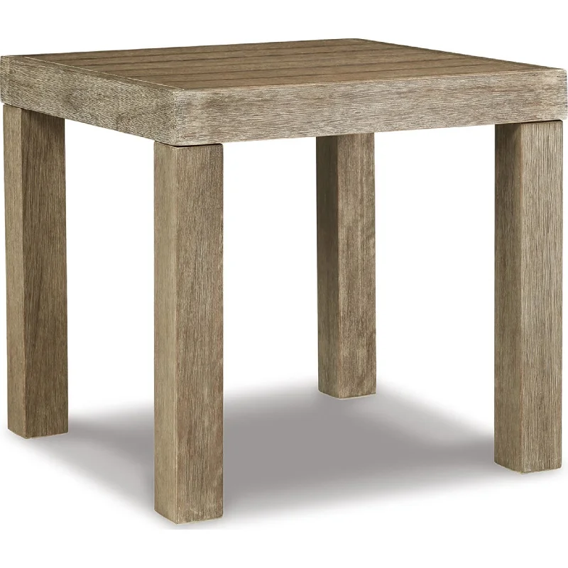 Silo Point Outdoor End Table - Brown